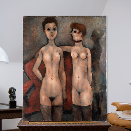 Edouard Goerg (1893-1969)  - The innocents, oil on canvas 1928