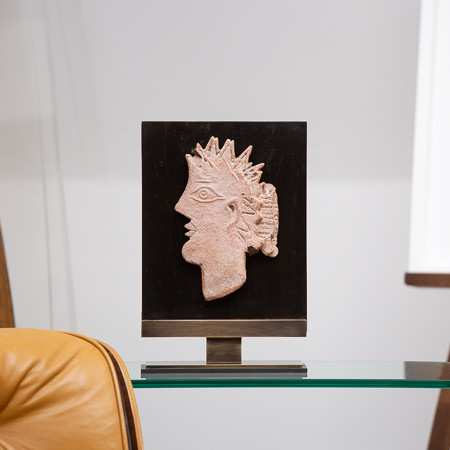 Georges Braque (1882-1963)  - Crenellated head, original terracotta, circa 1940/1950