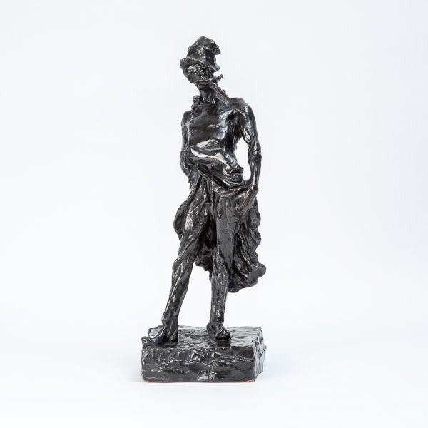 Honoré DAUMIER (1808 - 1879)  - Le Ratapoil, black patina bronze