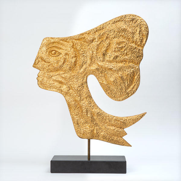 Georges Braque (1882-1963)  - Atalante, sculpture coated with gold