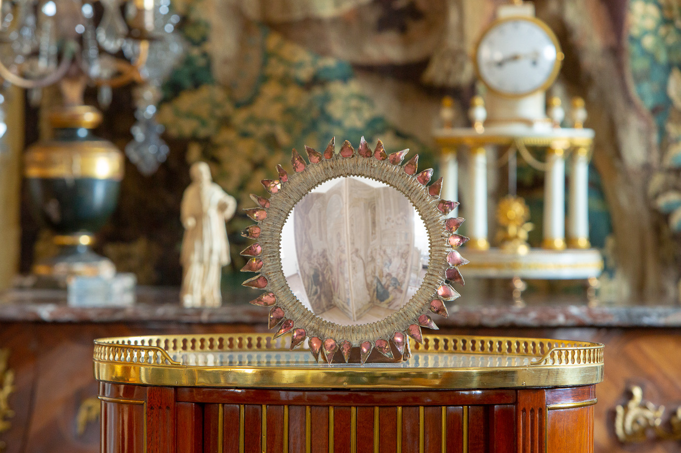 Line Vautrin (1913-1997)  - Thistle, Convex resin mirror and talosel, circa 1955